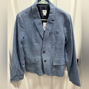 J. Crew NWT Size 6 Light Denim Blazer Jacket